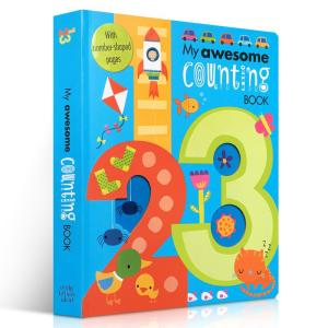 My Awesome Counting Book 1-20 My Scream Number Book Word Recognition Tool Book Early Childhood Baby Enlightenment Paperboard Original English Books