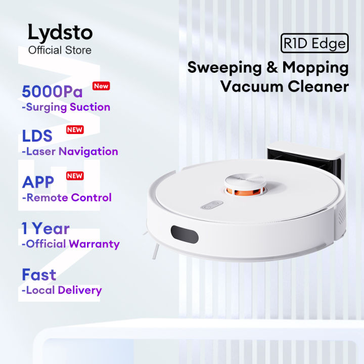 Lydsto R1D Edge LDS Robotic Vacuum Cleaner 5000pa Suction Robot Vacuum Suction Support Mi Home&Lydsto App