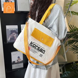 Leisure Store กระเป๋าสะพายผญ กระเป๋าสะพายไหล่ลําลอง ผ้าแคนวาสทรงโท้ท ขนาดใหญ่ จุของได้เยอะ กระเป๋าสะพายข้าง กระเป๋า กระเป๋าสะพาย กระเป๋าเดินทาง กระเป๋าสะพาย ผช กระเป๋าสะพายผู้หญิง สําหรับสตรี และนักเรียน กระเป๋าผ้าใบ กระเป๋านักเรียน กระเป๋าสะพายข้าง