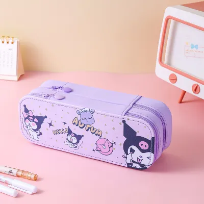 【Sabai_sabai】COD กระเป๋าเครื่องเขียน กระเป๋าดินสอ พื้นที่จัดเก็บ 5 ชั้น ความจุสูง น่ารัก ลายการ์ตูน