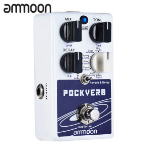 [ammoon]【HOT SALE】POCKVERB Reverb & Delay Guitar Effect Pedal 7 Reverb Effects + 7 Delay Effects With Tap Tempo Function True Bypass