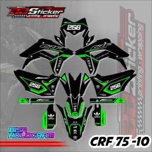 STICKER PREMIUM Sticker CRF 150 L Desain Terbaru - Decal CRF 150 L Motor Trail CRF 75 BLACK