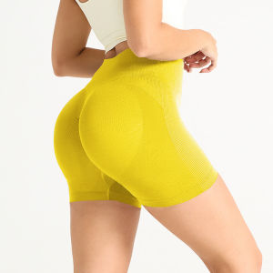 Quần Short chạy bộ thể thao eo cao ôm dáng vừa vặn quần short tập Yoga đáy