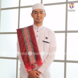 Nabawi Sorban Surban Arab Tenun Arafat Merah