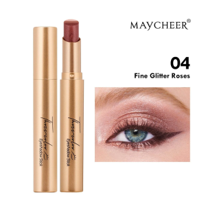Sequins Eyeshadow Stick Eye Makeup Rich Color Development Fashion Portable Highlighter Water And Sweat Resistant Threecolor Natural Gradient Pearlescent