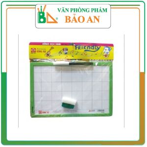 Bảng Học Sinh 3347 Friendly hai mặt viết bút dạ  (tặng 1 bút bảng )