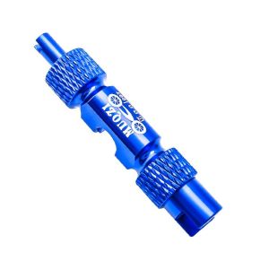 MEEU Double-head Multifunction Tire Nozzle Wrench Aluminum Alloy Multifunction Valve Core Tool Bicycle Nozzle Tool Extension Rod Valve Removal Wrench Cycling