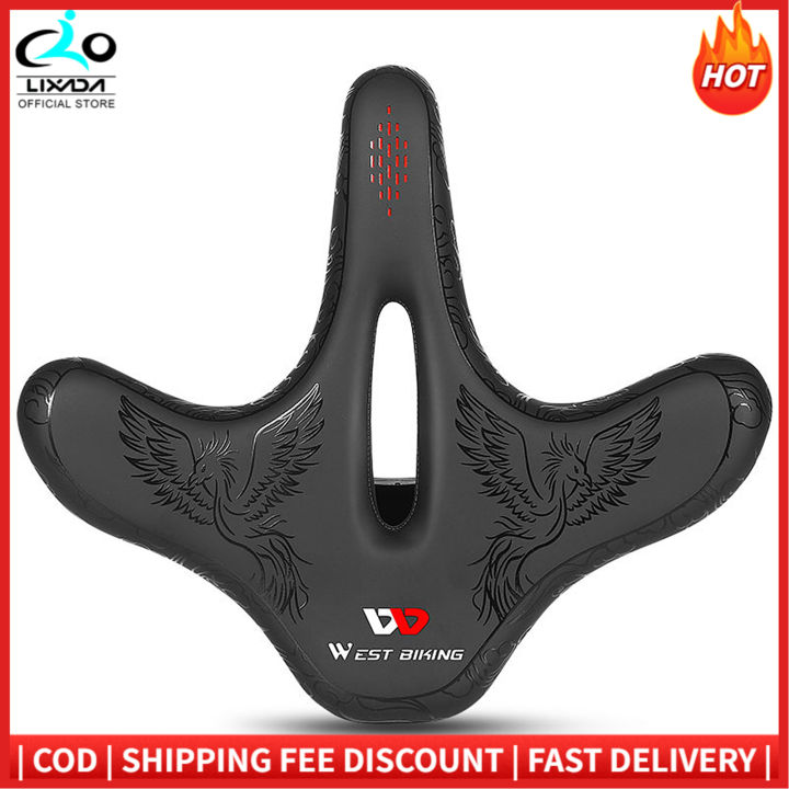 Wide Bike Saddle Comfortable Mountain Bicycle Cushion Pad