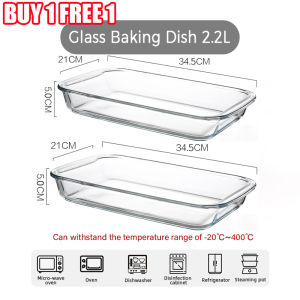 Glass pan Rectangular glass pan Set lasagna leftovers cooking kitchen refrigerator oven