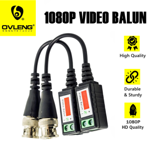 Video Balun 1080P AHD CVI TVI for CCTV Surveillance Security System High Quality Durable & Sturdy Screw-Green