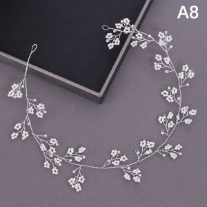 Christmas gift 【AYLMER】 Women Headbands Rhinestone Flower Headband Wedding Hair Accessories For Women Bridal Headband Hair Jewelry Wedding Accessories