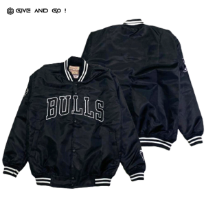 Jaket Varsity  Pria Wanita Chicago Bulls Series Premium Full Bordir