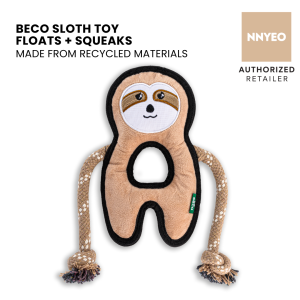 BECO Dog Toy Sloth | Floats Squeaks Eco Friendly