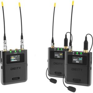 (Summer Sales) Deity Theos Digital 2-Person Wireless Lavalier Microphone System Global One Band Timecode Support