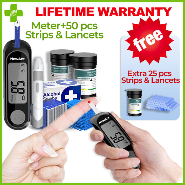 Newant original 50 pcs blood sugar monitoring device kit blood sugar