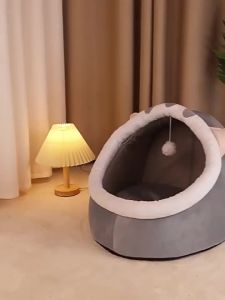 Cat Bed Cartoon  Bed Foldable Washable Cat Sleeping Bed For Dog Bed House Indoor Portable Cushion Tempat Tidur Kucing