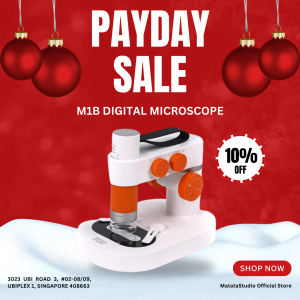 Matatalab M1B Intelligent Digital Microscope Multi-Platform 2-in-1 Design for Kids STEM Educational