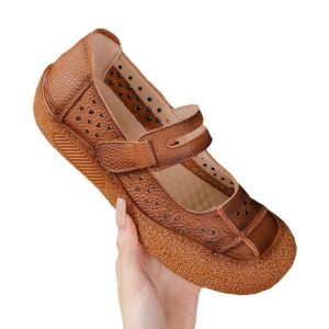 Grazia phụ nữ Mary Janes tối giản da mờ căn hộ kiểu Pháp trượt trên Comfort Giày đi bộ giày dép