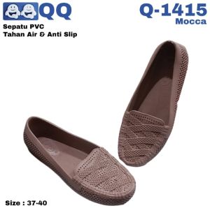Sepatu Flip Flop Wanita Q1415 Motif Polos Tahan Air Anti Slip - Warna Variatif