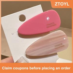 【ZTOYL】 2 cái kem màu tóc Clip với những tiếng nổ trên clip bên tóc bị hỏng Clip tóc clip trên mặt mới mỏ vịt Clip headdress