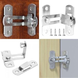 Khóa Cửa Chốt Gài Góc Vuông 90 Độ Bản Lề Dày Cứng Cáp ùng Cho Cửa Sát Vách Cửa Phòng Nhà Để Xe Cửa Sổ Cửa Chuồng