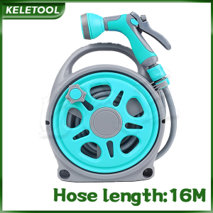 16m Garden Water Hose Wall Mounted Hose Reel Gun Retractable Garden  Hose Lightweight Portable Hose Reels Multifunction Hose