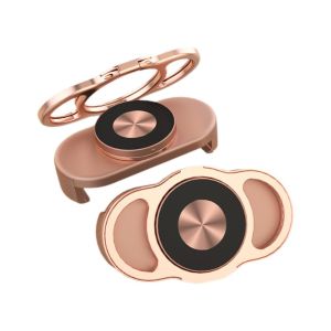 MIIQNUS Stable Anti-slip Foldable Ring Phone Holder 360 °Rotating Adjustable Angle ic Phone Ring Bracket Multi-functional Ultra-thin Triple Finger Phone Stand Use