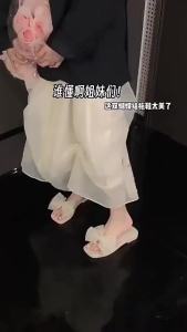 [Free Shipping]New Bowknot Slippers For Women Summer Outdoor Non-Slip Summer Sandals Fashionable Flat Sandals For Women In Summer