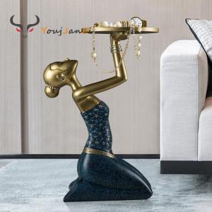 YJL furniture sculpture decoration modern light luxury style floor decoration living room TV cabinet corner creative art home decoration crafts