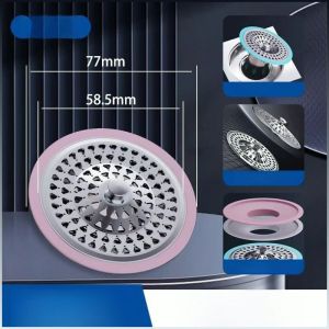 จม การกระจัดขนาดใหญ่ ท่อระบายน้ำ กรองเส้นผมที่สกปรก ปิดสนิท ดับกลิ่น และกันแมลง สแตนเลส มัลติฟังก์ชั่น