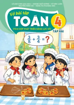 Sách Vở Bài Tập Toán 4- tập hai- Tích hợp phát triển năng lực số (Kèm nilon bọc sách nhãn tên)