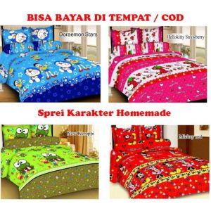 sprei seprai murah kotak kotak bantal guling set single motif modern ukuran 120 x 200 x20 160x200 180x200