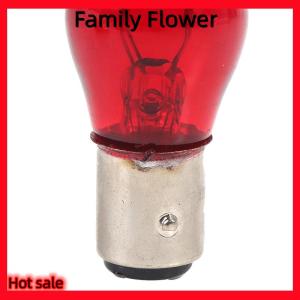Family Flower Flash Sale 2ชิ้นไฟเบรกท้ายรถยนต์สีแดง BAW15D สัญญาณเลี้ยว12V ไฟเตือน