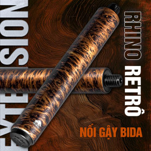 Nối Gậy Bida Carbon Cao Cấp Rhino RETRÔ Thuya Chính Hãng