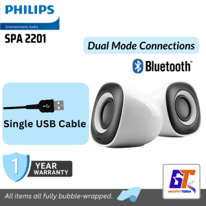 PHILIPS SPA 2201 Bluetooth & Wired Audio Speaker Bass Enhancement Computer Speaker Gaming laptop desktop Hi- Fi system
