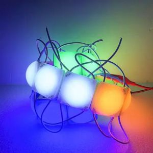 (5 Buah) BARU !! Modul Lampu LED 1 MATA COB 24V 2.4W Kotak telor Variasi mobil motor truk Bus neon box