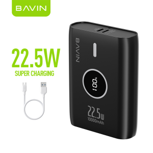 BAVIN PC003 10000mAh 22.5W Super PD Fast Charging Powerbank Type-C Input/Output Support CSP Fast Charging