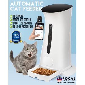 7.5L WIFI + HD Camera Automatic Smart Food Dispenser Feeder For Pets Cat Dog With Android And IOS App Control