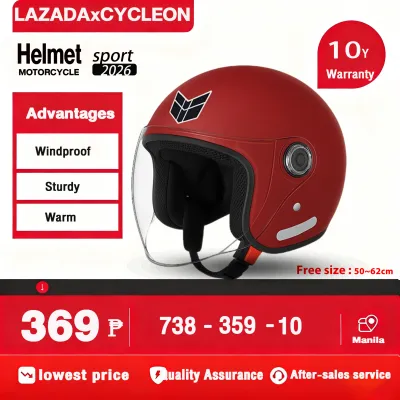 AENXRD 964 Helmet Half Face helmet for Motorcycle Adult Windproof Warm Safe with Quick-release clip Motorcycle Helmet With ICC/BPS