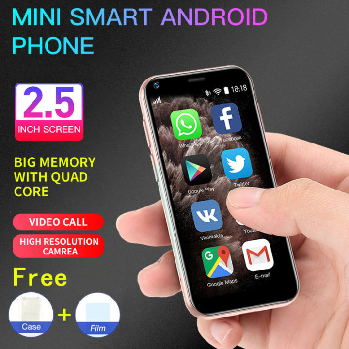 Hipipooo Super Small Mini Smartphone 3G Dual SIM Tiny Mobile Phone 1GB RAM  8G