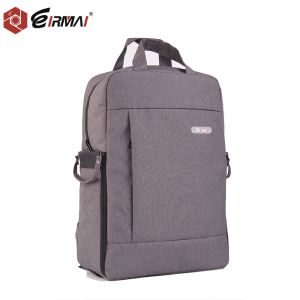 Gray Backpack Laptop Camera Tripod USB Port