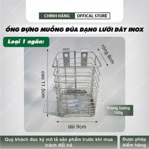 Ống Đũa Dây Ống Đựng Muỗng Đũa Dạng Lưới Dây Inox 1-2-3 Ngăn- Tân Thành Phát- kèm phụ kiện.