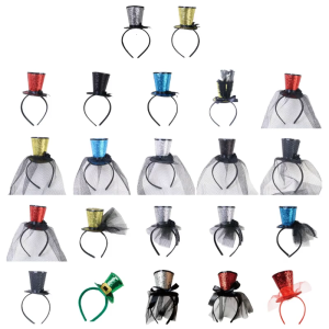 Trẻ em fascinators mũ đội đầu với hoa lông mũ tròn nhỏ pillbox cho trang điểm dành cho nữ bên cho bữa tiệc Halloween Opera