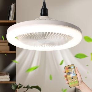 OBRALL!!! Kipas Angin Plafon Lampu Gantung E27 Lampu Kepala Kipas 2 IN 1 Lampu Flush Mount untuk Kamar Tidur Kantor Bisa COD