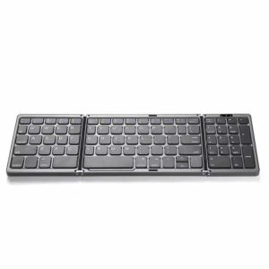 KEBETEME Folding Bluetooth Keyboard Mini Keyboard Wireless Keyboard Tablet Keyboard Portable Mute keyboard For Laptop Windows