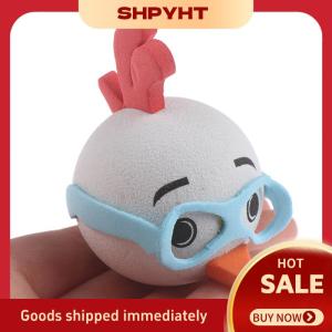 SHPYHT✨ 1Pc Cute Glasses Chicken Car Antenna Pen Topper Aerial EVA Ball Decor Toy Gift