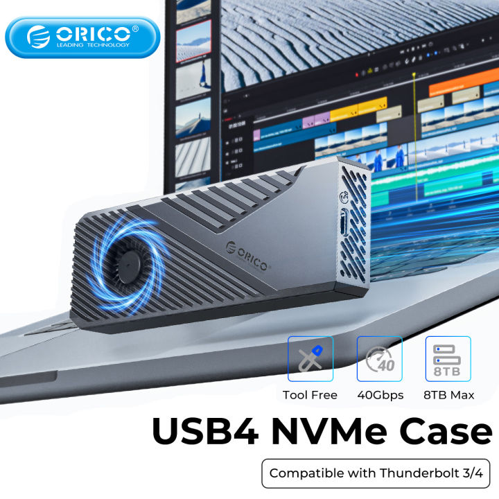 ORICO M.2 NVMe bao vây usb4 40Gbps với quạt tản nhiệt Max up TP 8TB SSD ...