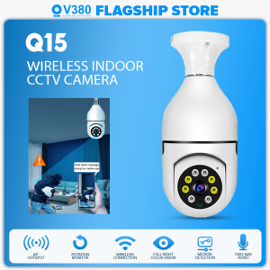 ​​​​​V380 Pro Dual Lens CCTV Camera Connect Cellphone 1080P HD Night Vision Pan /Tilt IP Security Cameras CCTV With Audio And Speaker