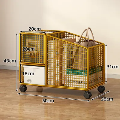 tp2 Bookshelf Movable Table Schoolbag Rack Desk Storage Rack Student Classroom Floor Bookcase Snack Trolley 4C6L0