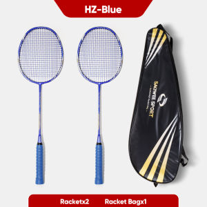 Salywee 4u g5 24-28lbs Badminton Rackets Set   for Outdoor Backyard Games Including 2 Rackets with 1bag